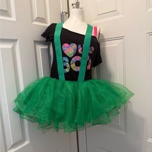 Sm Teen Green Tutu Costume (I love the 80s)